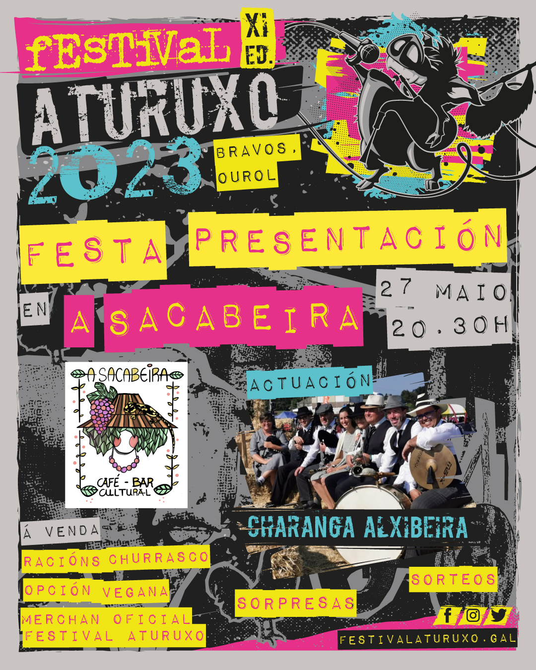 Festa Presentación Festival Aturuxo 2023 - XI Edición en A Sacabeira