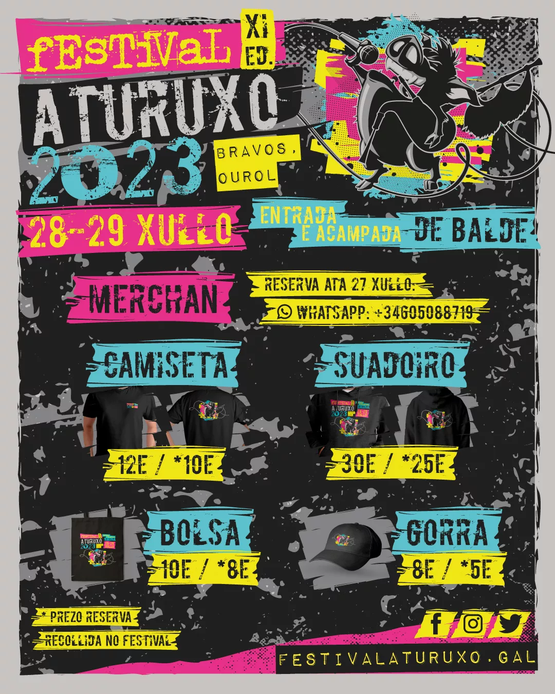 Merchan Festival Aturuxo 2023 - XI Edición