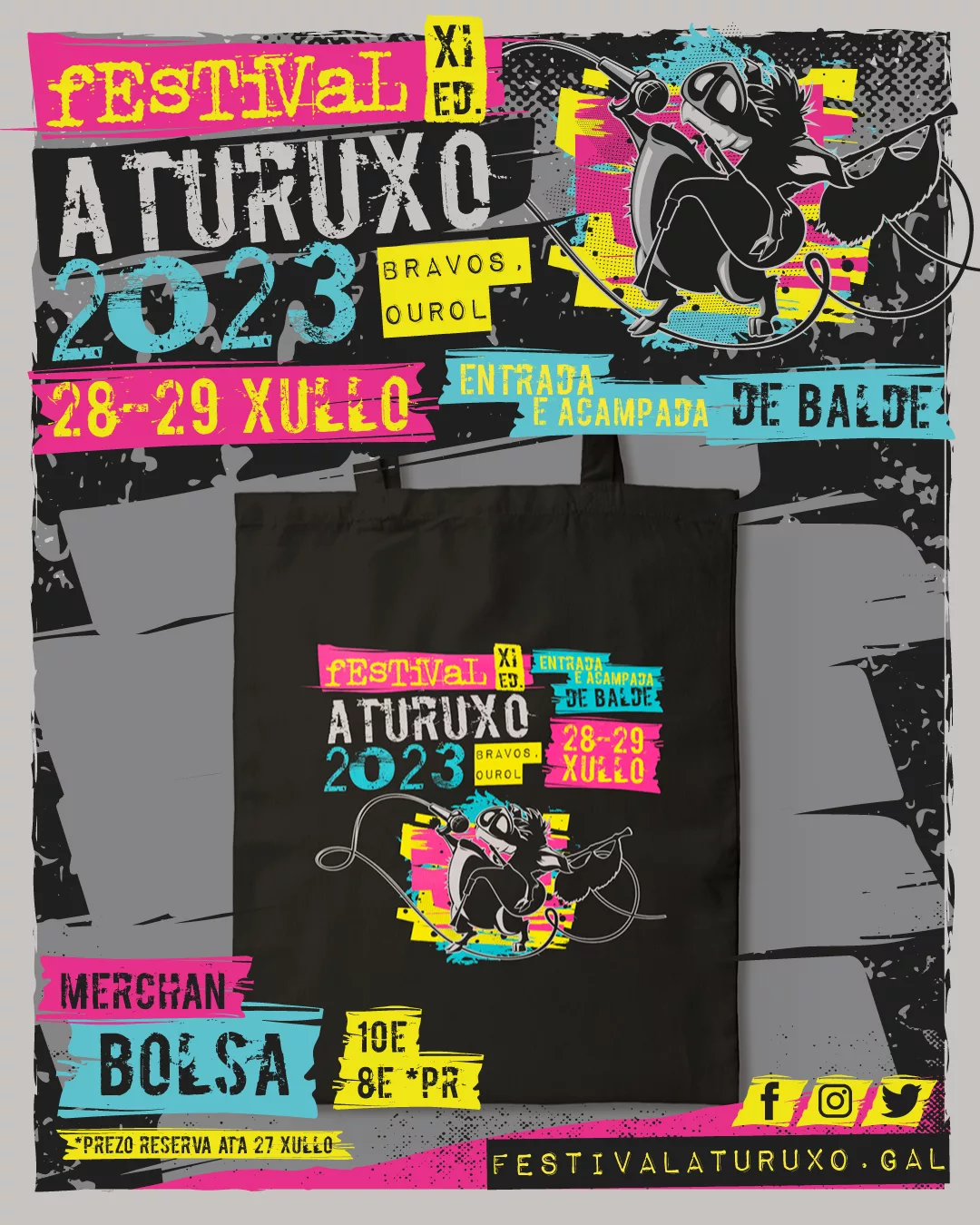 Bolsa Festival Aturuxo 2023 - XI Edición