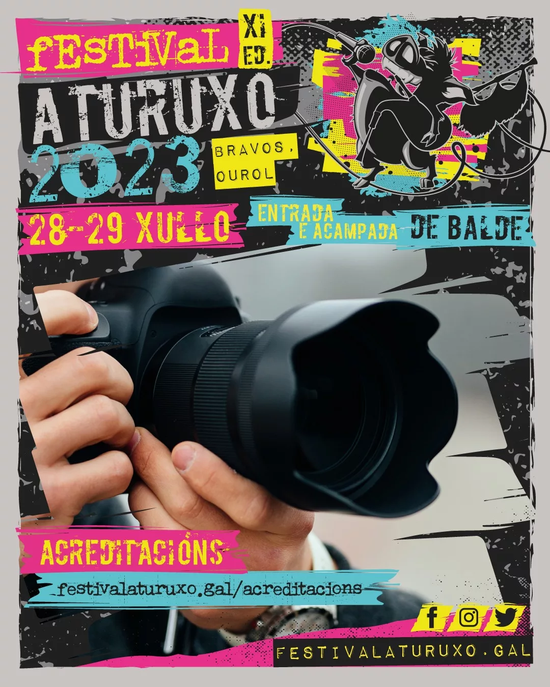 Acreditacións - Festival Aturuxo 2023 - XI Edición