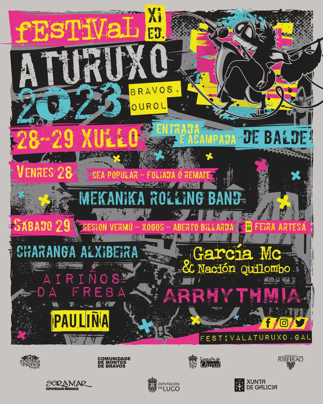 Cartel Festival Aturuxo 2023 - XI Edición