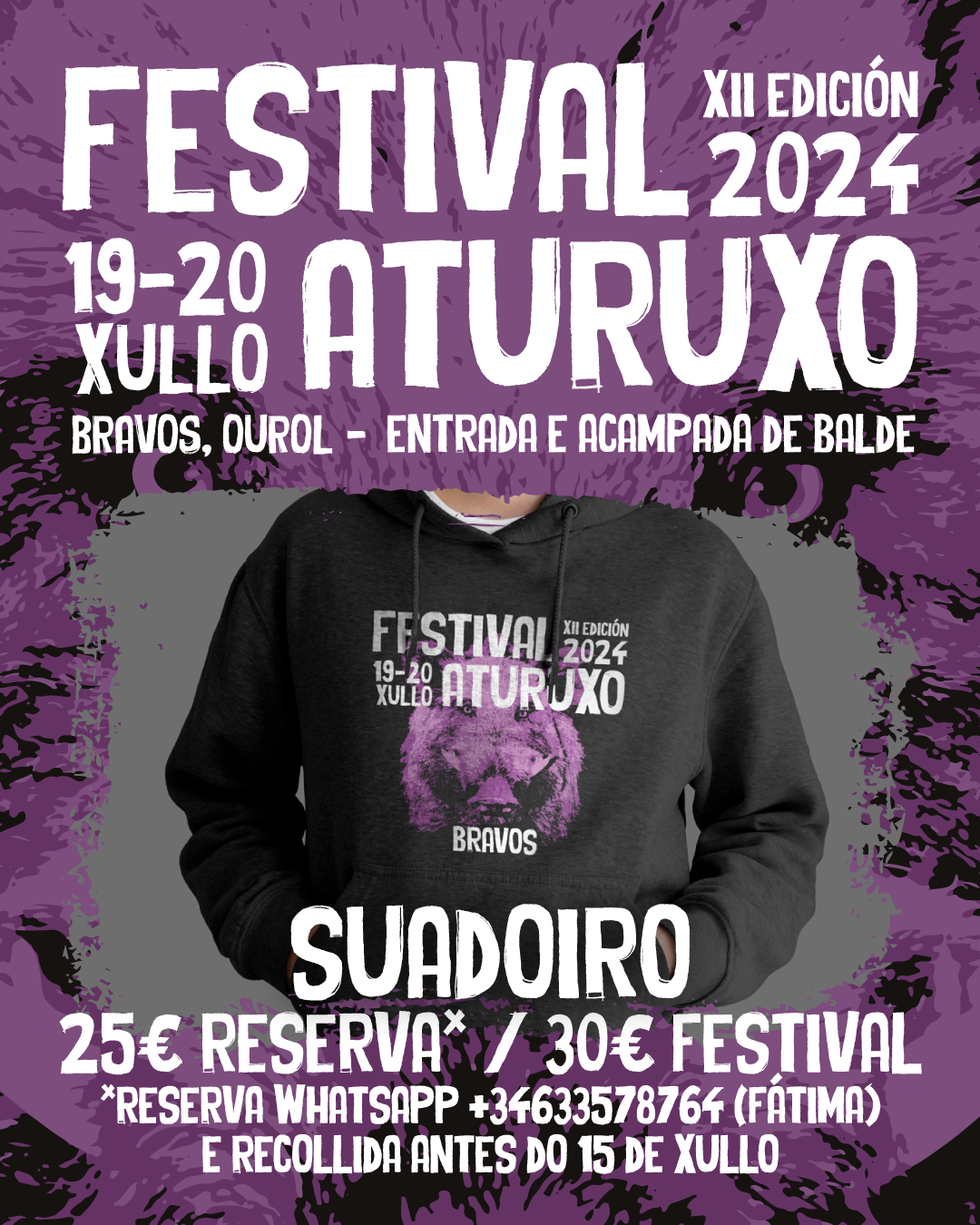 Suadoiro - Merchan - Festival Aturuxo 2024 - XII Edición