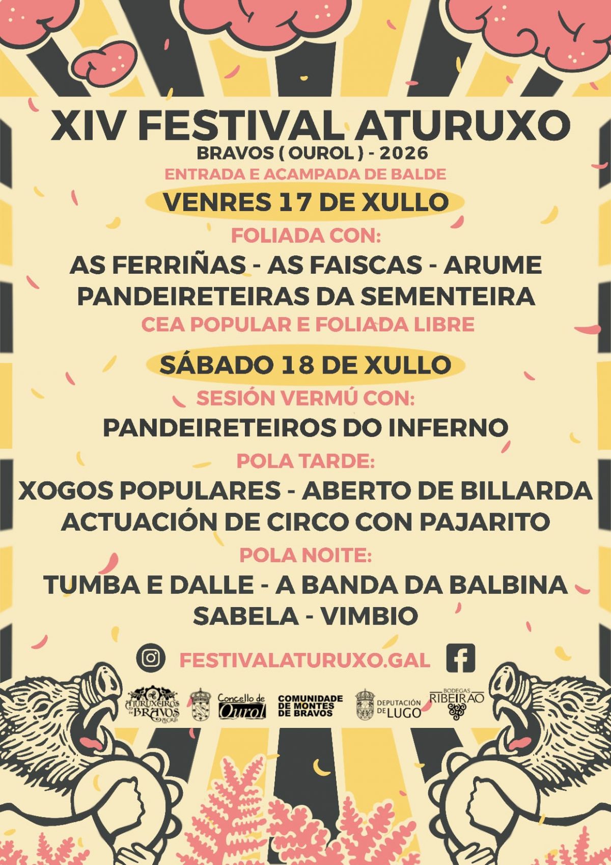 Cartel Festival Aturuxo 2026 - XIV Edición